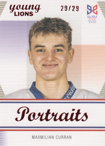 Curran Maxmilian 2023 Hlinka Gretzky Cup Portraits Canvas #P-13