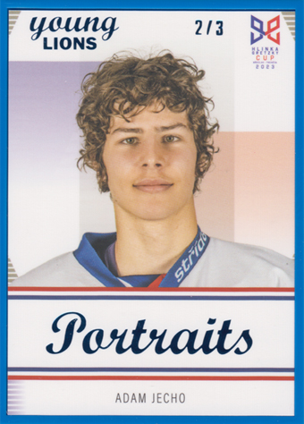 Jecho Adam 2023 Hlinka Gretzky Cup Portraits Frame Blue #P-21