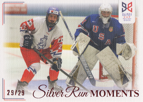 Sikora Heil 2023 Hlinka Gretzky Cup Silver Run Moments Canvas #SRM-06