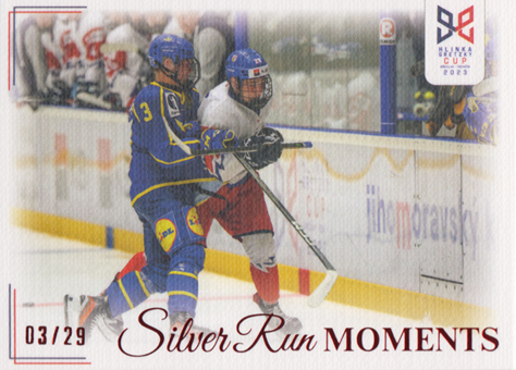 Olsson Anton 2023 Hlinka Gretzky Cup Silver Run Moments Canvas #SRM-31