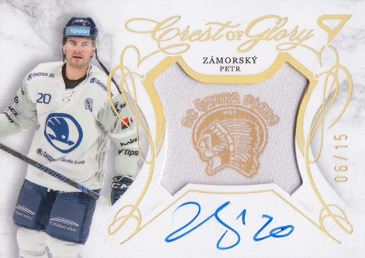 Zámorský Petr 25-26 Tipsport Extraliga Crest of Glory Gold #CG-PZ
