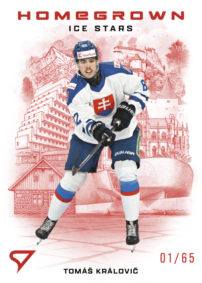 Královič Tomáš 2026 Hokejové Slovensko Homegrown Ice Stars Red #HS-08