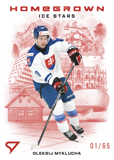 Myklukha Oleksiy 2026 Hokejové Slovensko Homegrown Ice Stars Red #HS-16