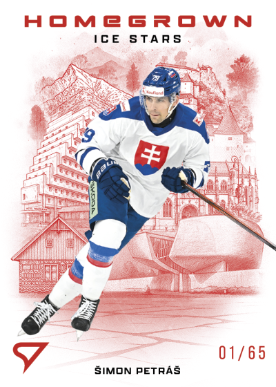 Petráš Šimon 2026 Hokejové Slovensko Homegrown Ice Stars Red #HS-17