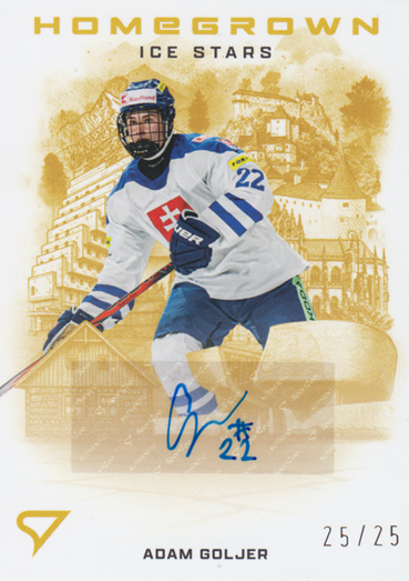 Goljer Adam 2026 Hokejové Slovensko Homegrown Ice Stars Gold Auto #HSS-AG