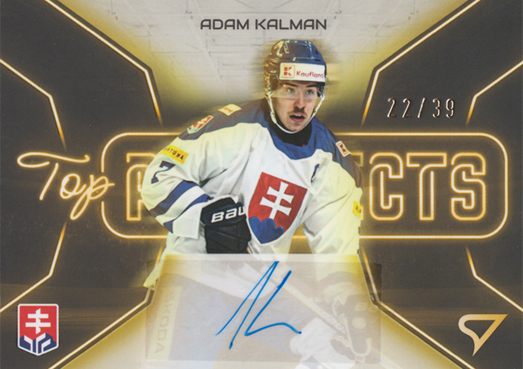 Kalman Adam 2026 Hokejové Slovensko Top Prospects Gold Auto #TPS-AK