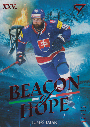 Tatar Tomáš 2026 Hokejové Slovensko Beacon of Hope Red #BH-27
