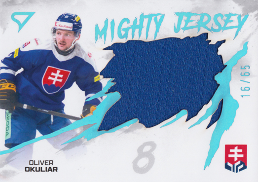 Okuliar Oliver 2026 Hokejové Slovensko Mighty Jersey Blue #MJS-OO
