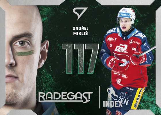 Mikliš Ondřej 25-26 Tipsport Extraliga Play Off Radegast Index #RI-03