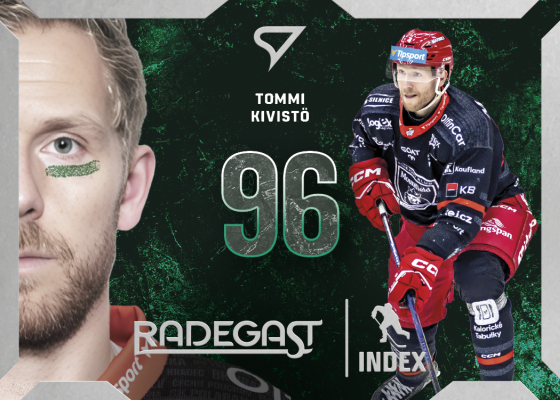Kivistö Tommi 25-26 Tipsport Extraliga Play Off Radegast Index #RI-06