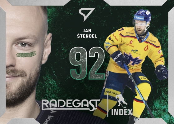 Štencel Jan 25-26 Tipsport Extraliga Play Off Radegast Index #RI-08