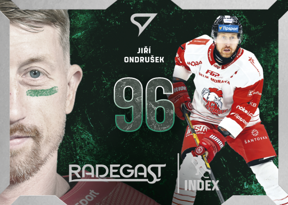 Ondrušek Jiří 25-26 Tipsport Extraliga Play Off Radegast Index #RI-18