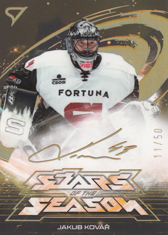Kovář Jakub 25-26 Tipsport Extraliga Play Off Stars of the Season Golden Script #SS-07