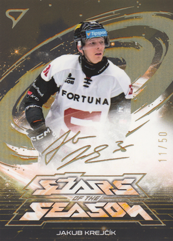 Krejčík Jakub 25-26 Tipsport Extraliga Play Off Stars of the Season Golden Script #SS-08