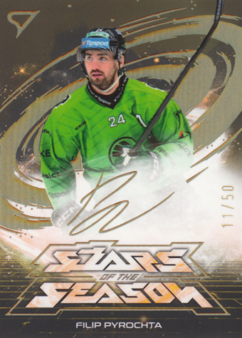 Pyrochta Filip 25-26 Tipsport Extraliga Play Off Stars of the Season Golden Script #SS-20