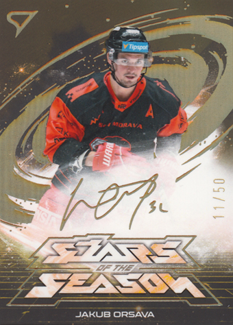 Orsava Jakub 25-26 Tipsport Extraliga Play Off Stars of the Season Golden Script #SS-42
