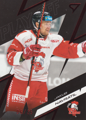 Navrátil Jakub 25-26 Tipsport Extraliga Play Off Base Set Red #72