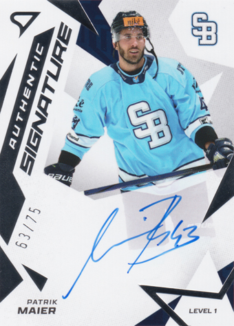 Maier Patrik 25-26 Tipsport Liga Authentic Signature Level 1 #SL1-MA