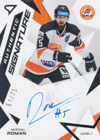 Roman Michal 25-26 Tipsport Liga Authentic Signature Level 1 #SL1-MR