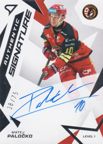 Paločko Matej 25-26 Tipsport Liga Authentic Signature Level 1 #SL1-PA