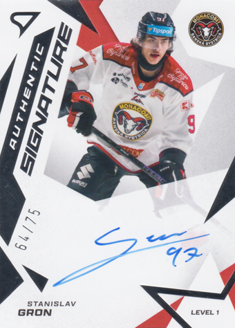 Gron Stanislav 25-26 Tipsport Liga Authentic Signature Level 1 #SL1-SG