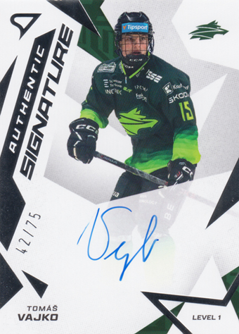 Vajko Tomáš 25-26 Tipsport Liga Authentic Signature Level 1 #SL1-TV