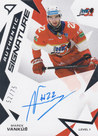Vankúš Marek 25-26 Tipsport Liga Authentic Signature Level 1 #SL1-VA