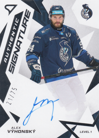 Výhonský Alex 25-26 Tipsport Liga Authentic Signature Level 1 #SL1-VY