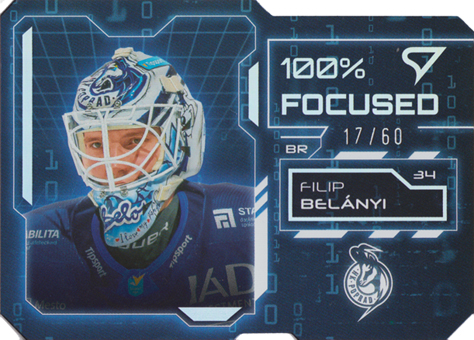 Belányi Filip 25-26 Tipsport Liga 100% Focused Rainbow Silver #FS-12