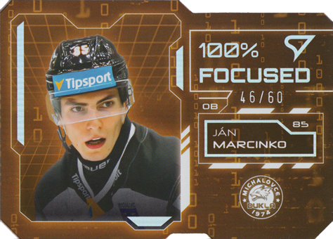 Marcinko Ján 25-26 Tipsport Liga 100% Focused Rainbow Silver #FS-16