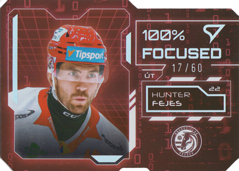 Fejes Hunter 25-26 Tipsport Liga 100% Focused Rainbow Silver #FS-18