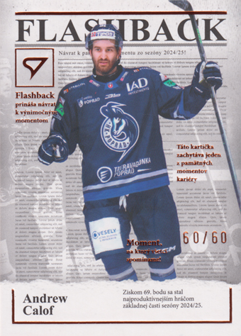 Calof Andrew 25-26 Tipsport Liga Flashback Copper #FB-07