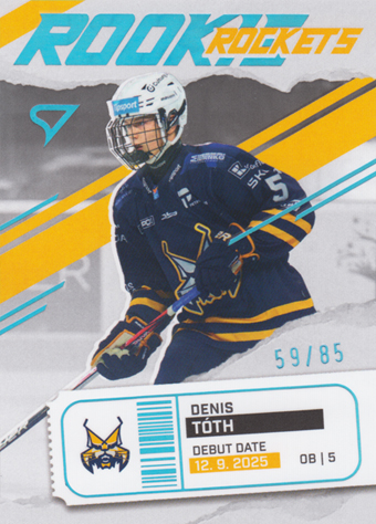 Tóth Denis 25-26 Tipsport Liga Rookie Rockets Blue #RR-18