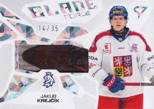 Krejčík Jakub 2026 Hokejové Česko Blade Force Silver #BF-JK