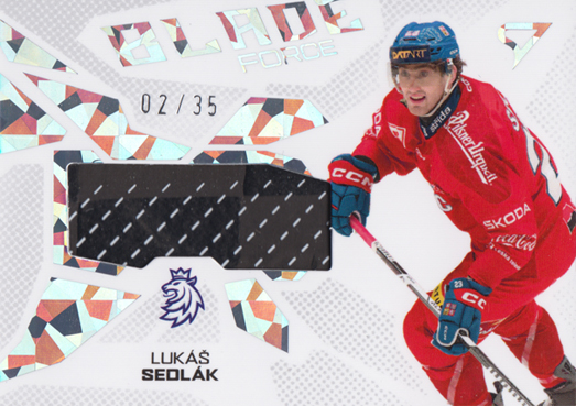 Sedlák Lukáš 2026 Hokejové Česko Blade Force Silver #BF-LS