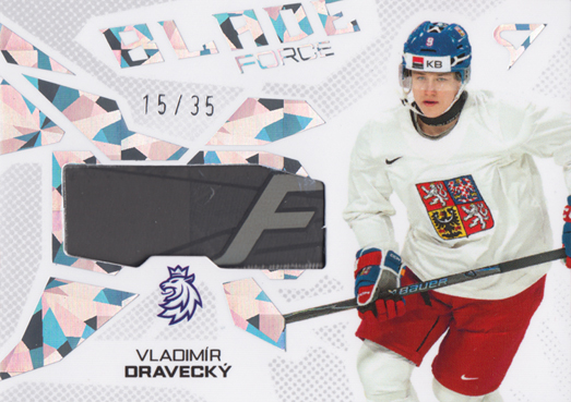 Dravecký Vladimír 2026 Hokejové Česko Blade Force Silver #BF-VD