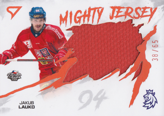 Lauko Jakub 2026 Hokejové Česko Mighty Jersey Red Copper #MJ-JL