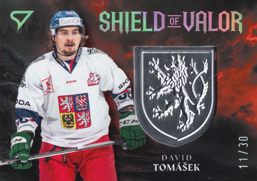 Tomášek David 2026 Hokejové Česko Shield of Valor Silver #SV-DT