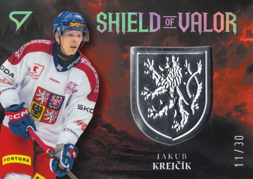 Krejčík Jakub 2026 Hokejové Česko Shield of Valor Silver #SV-KR