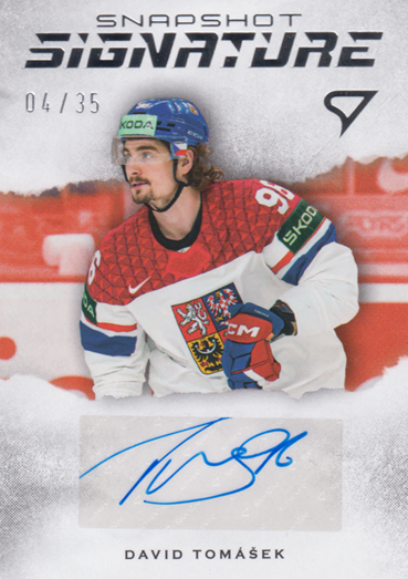 Tomášek David 2026 Hokejové Česko Snapshot Signature Silver #SS1-DT