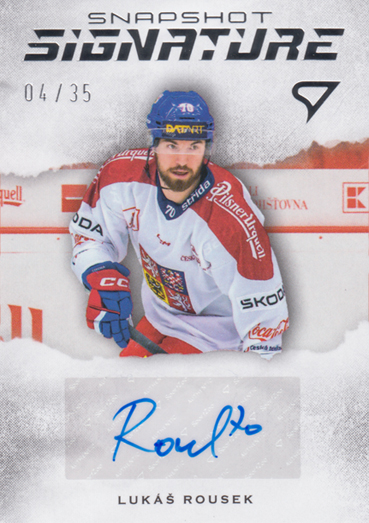 Rousek Lukáš 2026 Hokejové Česko Snapshot Signature Silver #SS1-LR