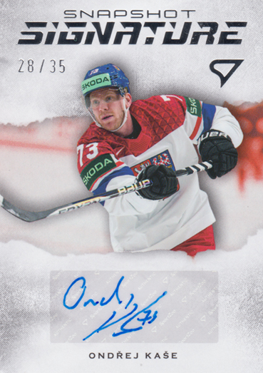 Kaše Ondřej 2026 Hokejové Česko Snapshot Signature Silver #SS1-OK