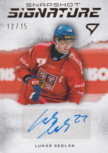Sedlák Lukáš 2026 Hokejové Česko Snapshot Signature Gold #SS2-LS