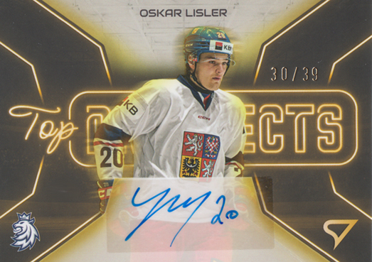 Lisler Oskar 2026 Hokejové Česko Top Prospects Gold Auto #TPS-OL