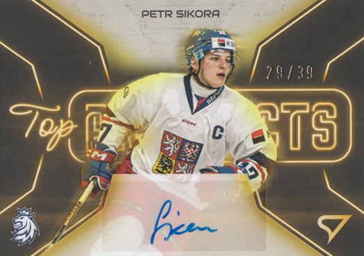 Sikora Petr 2026 Hokejové Česko Top Prospects Gold Auto #TPS-PS