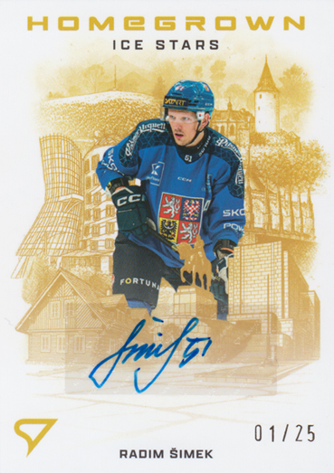 Šimek Radim 2026 Hokejové Česko Homegrown Ice Stars Gold Auto #HSS-RS