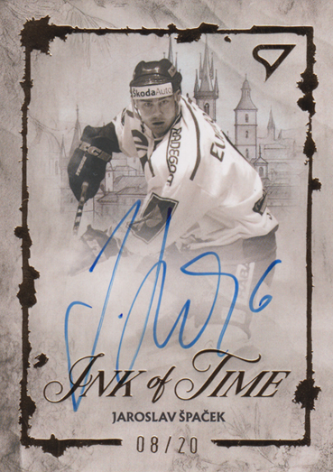 Špaček Jaroslav 2026 Hokejové Česko Ink of Time Gold Auto #ITS-SP