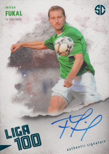 Fukal Milan 2024 Supr Cards Liga 100 Authentic Signature Turquoise #FU-MI