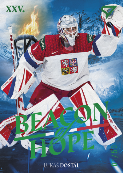 Dostál Lukáš 2026 Hokejové Česko Beacon of Hope Green #BH-03