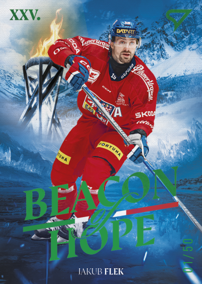 Flek Jakub 2026 Hokejové Česko Beacon of Hope Green #BH-16